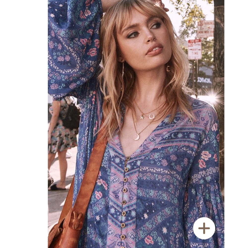 Spell & The Gypsy City Lights Gown Indigo XXS 💕 - Picture 5 of 8